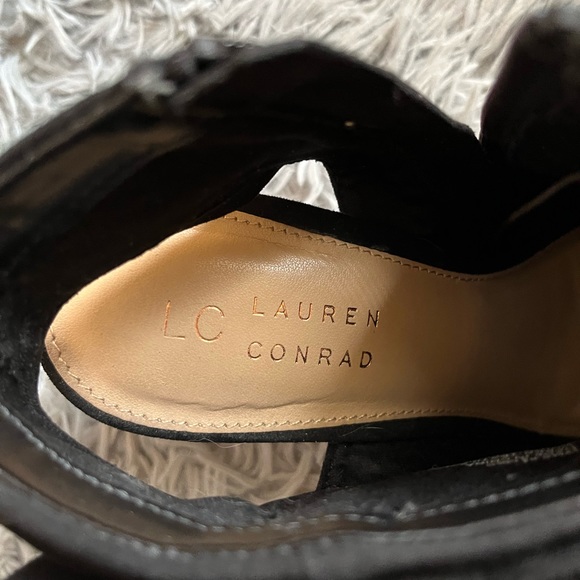 LC Lauren Conrad peep toe, bow booties size 8.5 - Picture 4 of 4